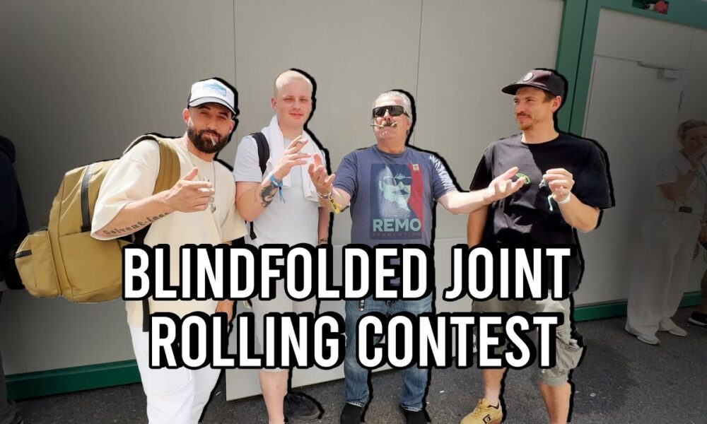 Mara's Blindfolded Joint Rolling Competition Berlin Germany